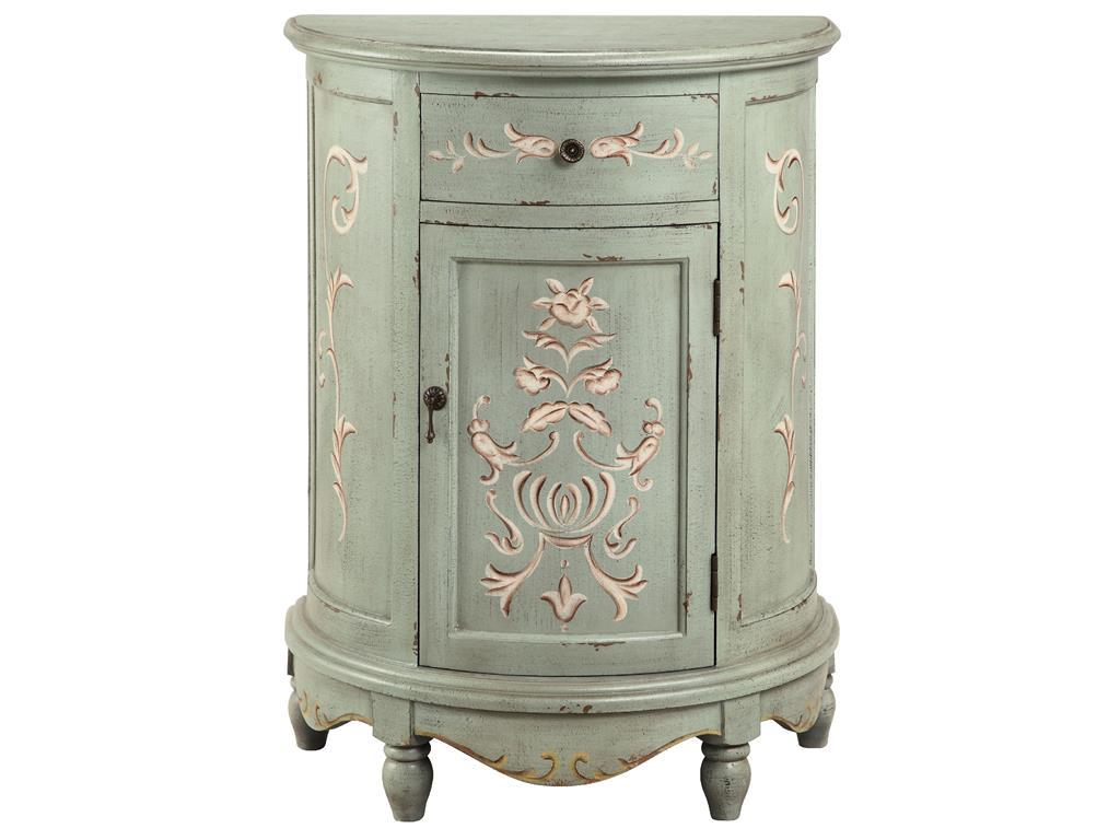 Lucille end sales table with storage